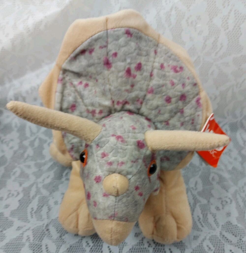 Wild Republic Dinosaur Cuddlekins Triceratops Dino Zoo 13" Plush Stuffed Animal